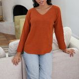 Vneck Knit Sweater