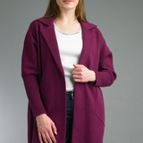 Plum Knit Jacket