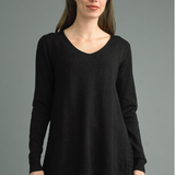 V-neck Cable Detail Tunic