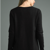 V-neck Cable Detail Tunic