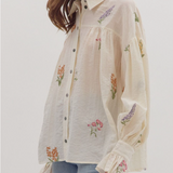 Embroidered Botanical Blouse