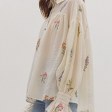 Embroidered Botanical Blouse