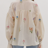 Embroidered Botanical Blouse