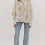 Embroidered Botanical Blouse