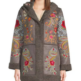 Saturna Faux Suede Coat