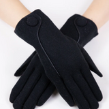 Wool Felted Gloves w/ Leather Seam