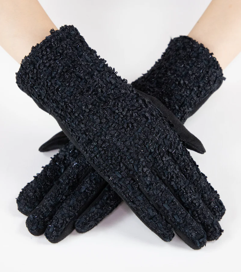 Shimmering Tweed Gloves