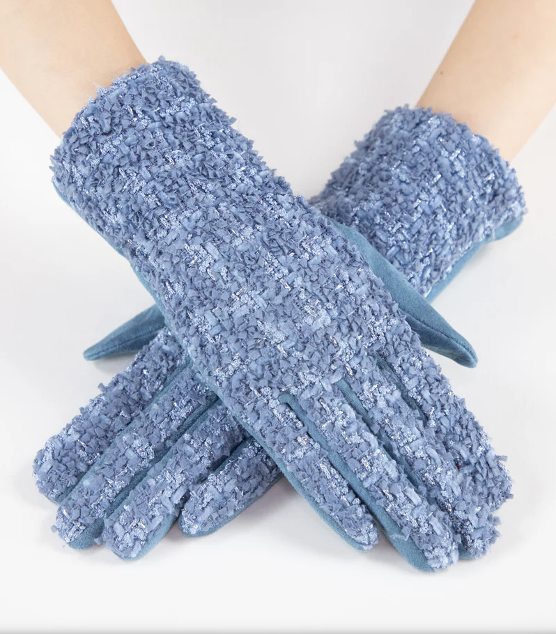 Shimmering Tweed Gloves
