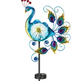 Peacock Solar Stake - Blue