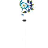 Peacock Solar Stake - Blue