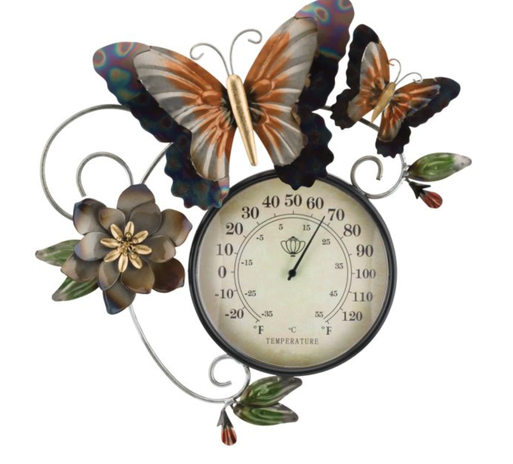 Thermometer Metallic Wall Decor