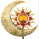 Filigree Sun/Moon Solar Stake