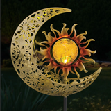 Filigree Sun/Moon Solar Stake