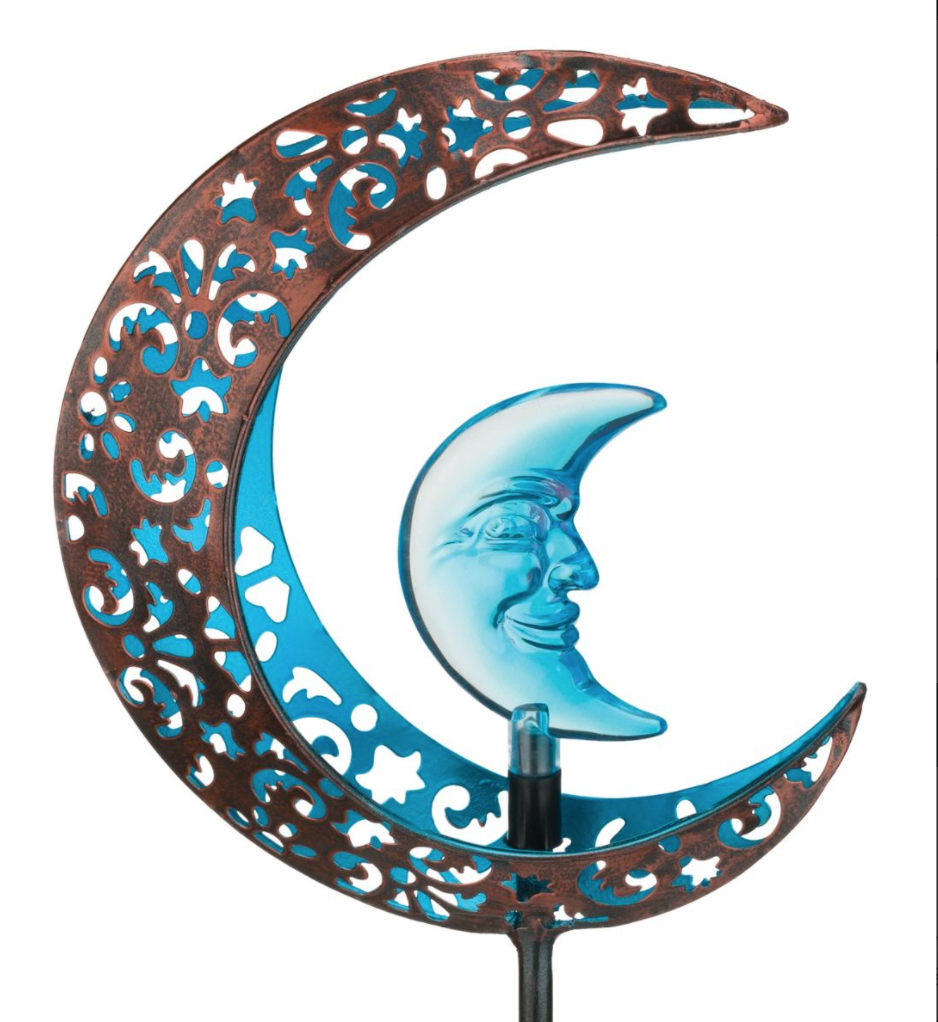 Filigree Sun/Moon Solar Stake