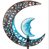 Filigree Sun/Moon Solar Stake
