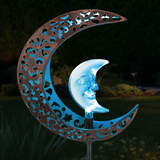 Filigree Sun/Moon Solar Stake
