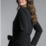 Tie Front Long sleeve Top
