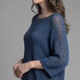 3/4 Sleeve Woven Sweater