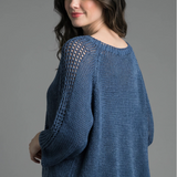 3/4 Sleeve Woven Sweater