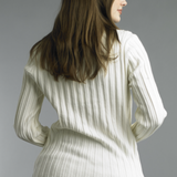 Ivory Ribbed Sweater