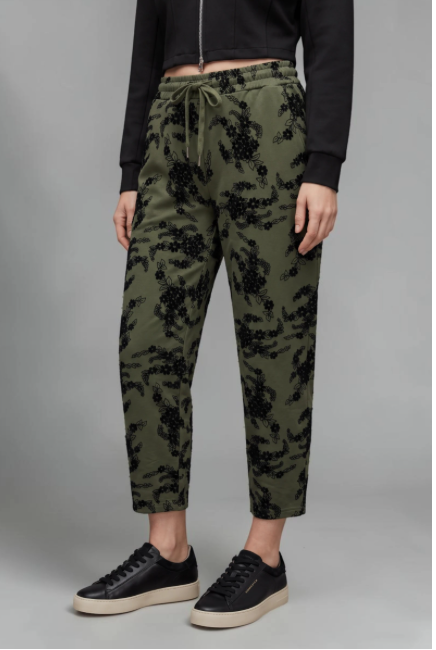 Flocked Jogger Pants