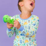 Boys Dino-mite Dude Dinosaur Bamboo Viscose Long Sleeve Pajama Set