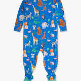 SoftSnooze™ Baby Bamboo Viscose Zoo Crew Footed One Piece Pajama
