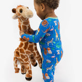 SoftSnooze™ Baby Bamboo Viscose Zoo Crew Footed One Piece Pajama