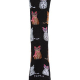 MeMoi Studious Cats Bamboo Blend Crew Socks