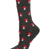 Women's Mushroom Cashmere Crew Socks