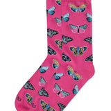 MeMoi Butterfly Bamboo Blend Crew Socks