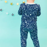 Boys Blast Off Bamboo Viscose Long Sleeve Pajama Set