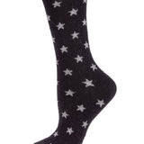 MeMoi Womens Fallen Stars Cashmere Blend Crew Socks