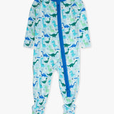 SoftSnooze™ Baby Bamboo Viscose Snuggle-Saurus Dinosaurs Footed One Piece Pajama