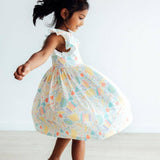 Campus Cutie Flutter Sleeve Twirl Dress