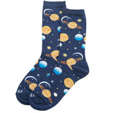 MeMoi Planetarium Novelty Crew Socks