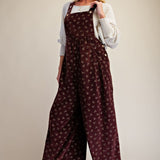 Floral Baby Corduroy Washed Overalls
