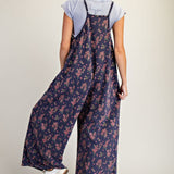 Floral Printed Washed Terry Jumper