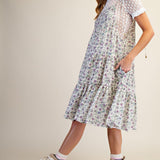 Floral Seersucker Dress