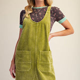 Chartreuse Corduroy Jumper