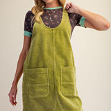 Chartreuse Corduroy Jumper