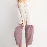 Shark Bite Cotton Gauze Button up