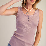 Ruffle Knit Tank