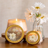 Watercolor Pressed Floral Candles