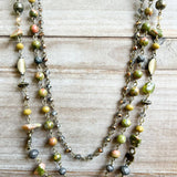 Medina Necklace Unakite