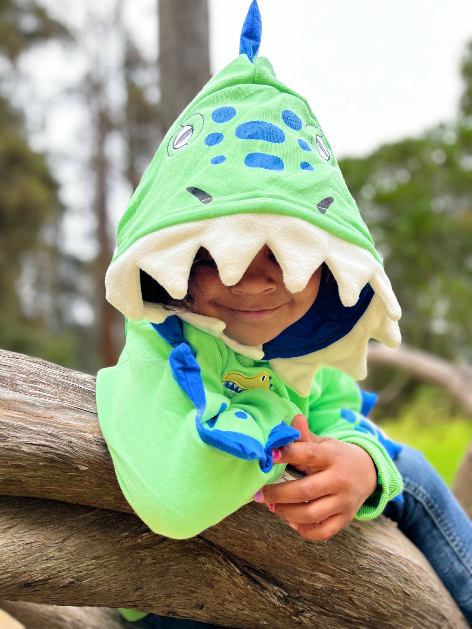 Spiky Dino Toddler and Kids 3D Hoodie