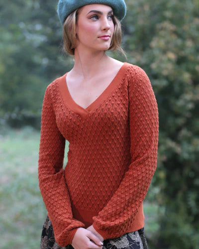 The Harlow Sweater in Pumpkin