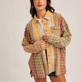 Plaid Oversized Snow Wash Button Down