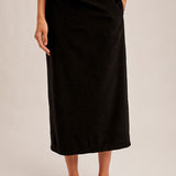 Brush Textured Midi Skirt