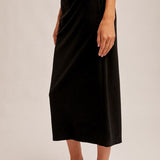 Brush Textured Midi Skirt